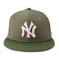 NEW YORK YANKEES "PINK OLIVE PACK" NEW ERA 59FIFTY HAT