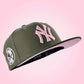 NEW YORK YANKEES "PINK OLIVE PACK" NEW ERA 59FIFTY HAT