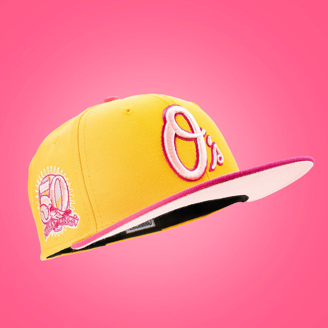 BALTIMORE ORIOLES "STRAWBERRY LEMON CAKE" NEW ERA 59FIFTY HAT