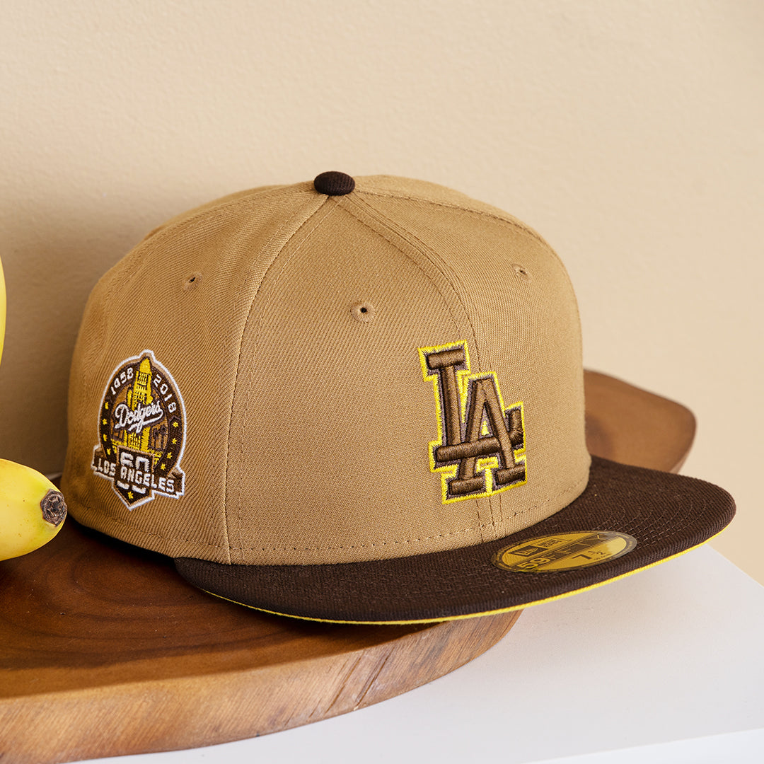 NEW ERA 59FIFTY LOS ANGELES DODGERS 60TH ANNIVERSARY PATCH FITTED HAT