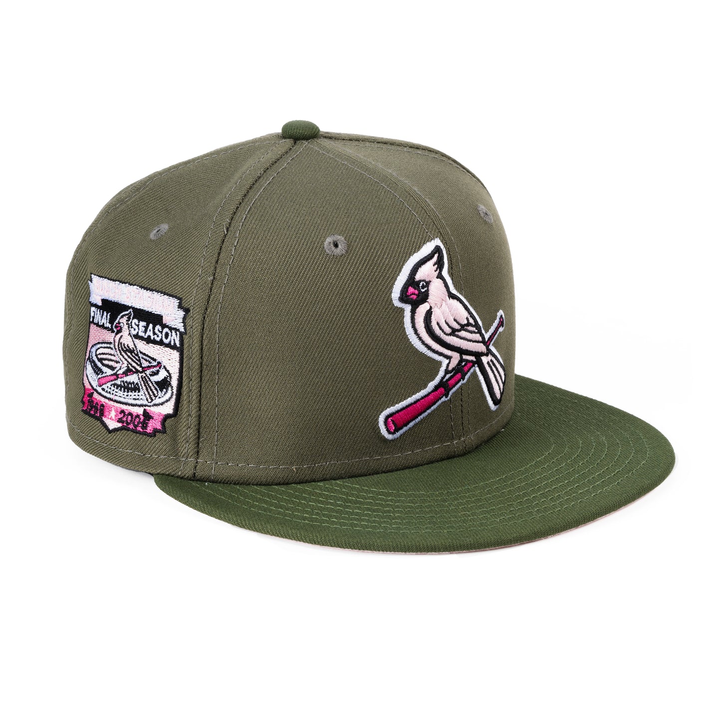ST.LOUIS CARDINALS "PINK OLIVE PACK" NEW ERA 59FIFTY HAT