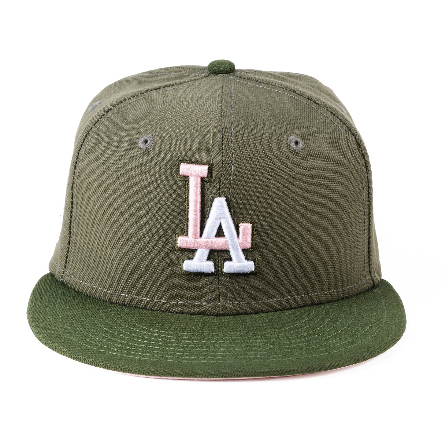 LOS ANGELES DODGERS "PINK OLIVE PACK" NEW ERA 59FIFTY HAT