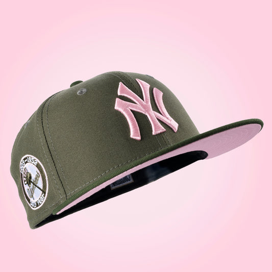 NEW YORK YANKEES "PINK OLIVE PACK" NEW ERA 59FIFTY HAT